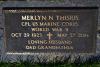 Merlyn Thisius, 1923-2014, gravestone